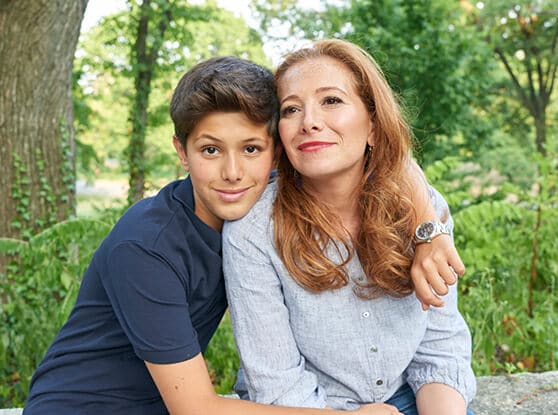 NYU Patient, Samson Wiener with his mother Allyson Wiener