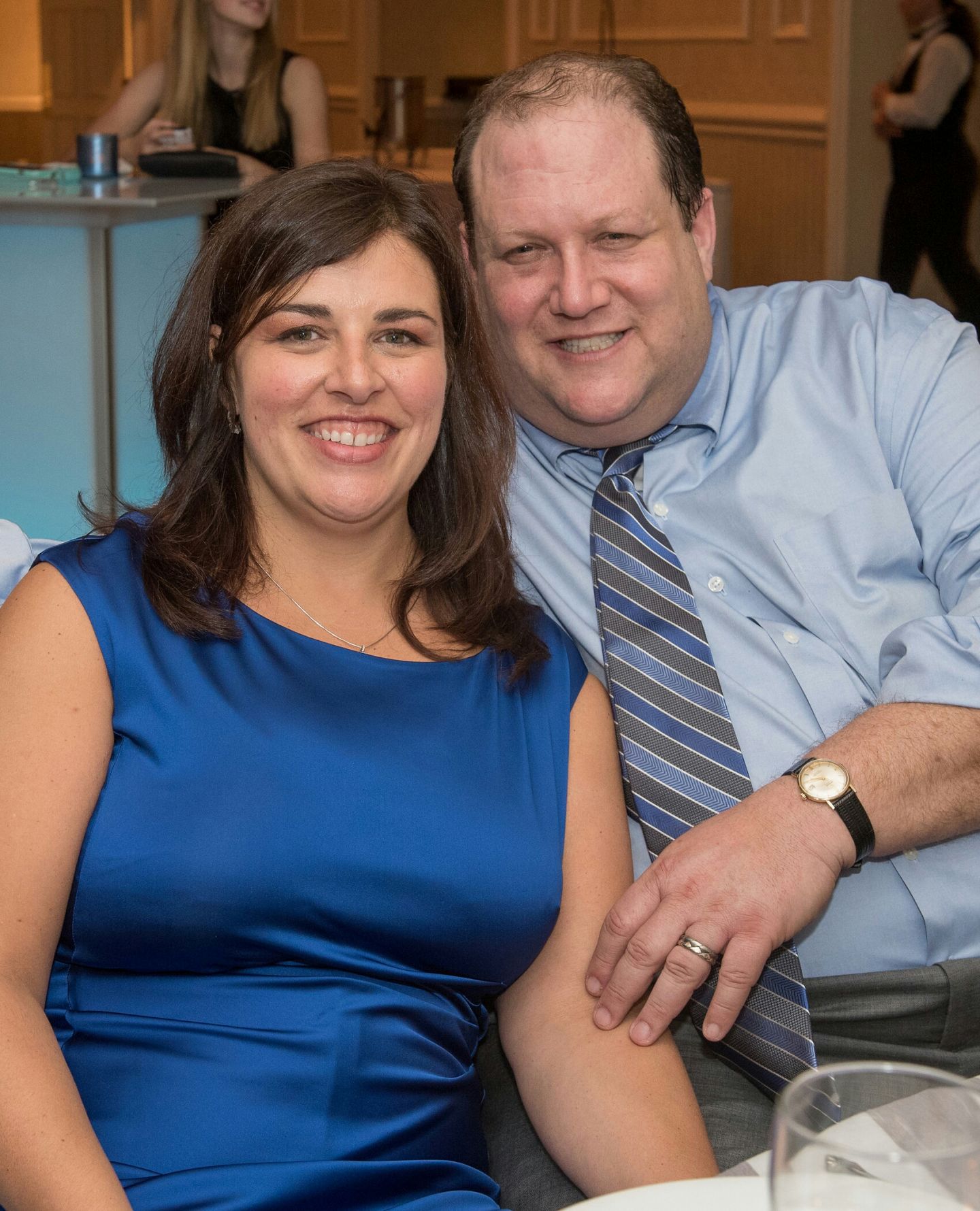 Suzanne and her husband who was a patient at NYU Langone and is now cancer free