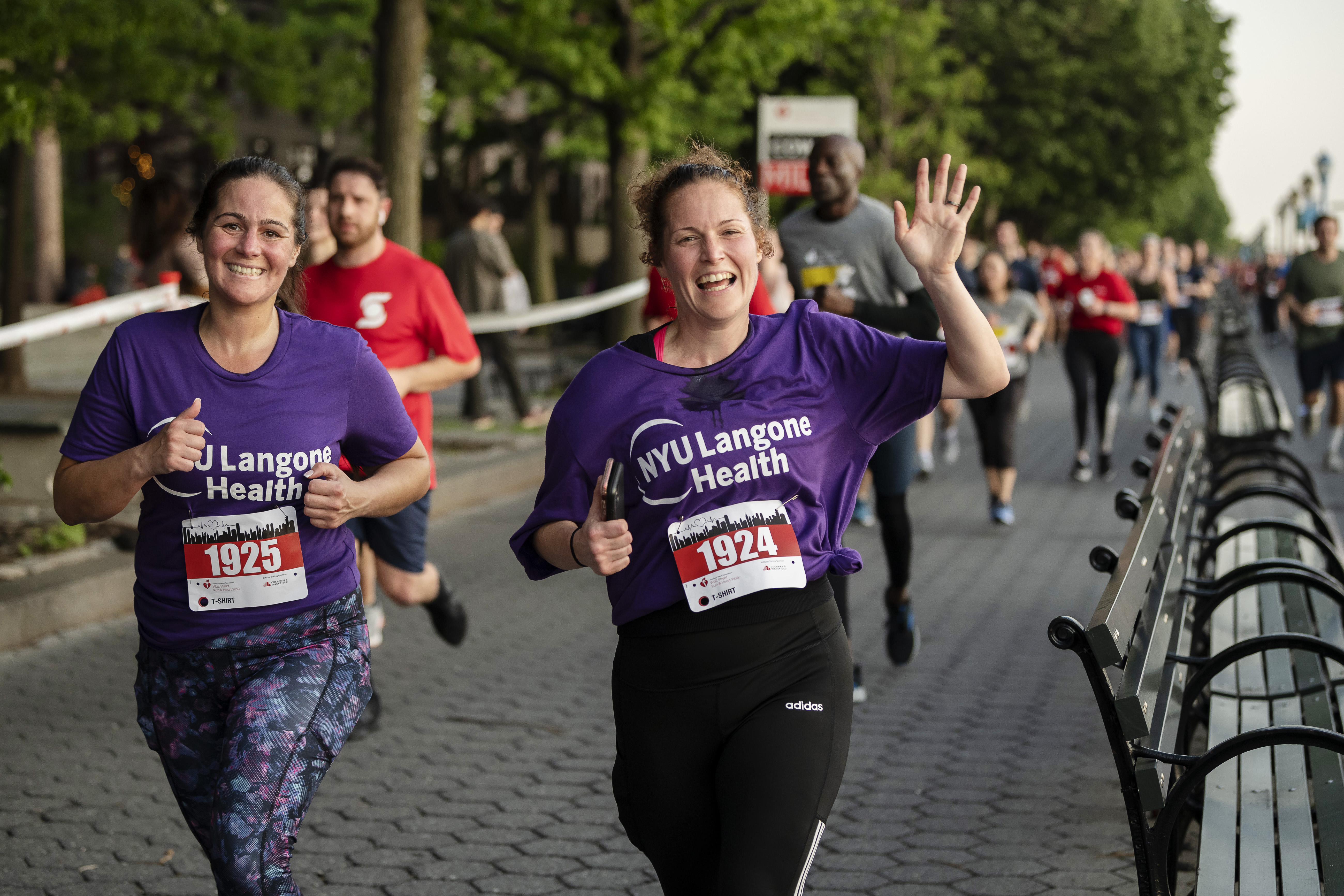 May 19, 2022 - New York, NY : NYU Langone Health Sponsors and participates in the American Heart Association 2022 Wall Street Run &amp; Heart Walk. **Photo taken for NYU Langone Health -- this picture may have been staged, or digitally modified.**